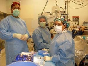 Dr. Gualtieri performing cataract surgery